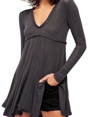 Free People Birdie Henley Top - Size Small